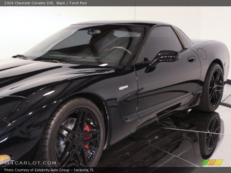 Black / Torch Red 2004 Chevrolet Corvette Z06