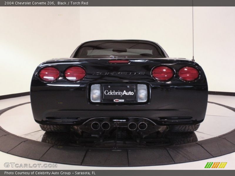 Black / Torch Red 2004 Chevrolet Corvette Z06