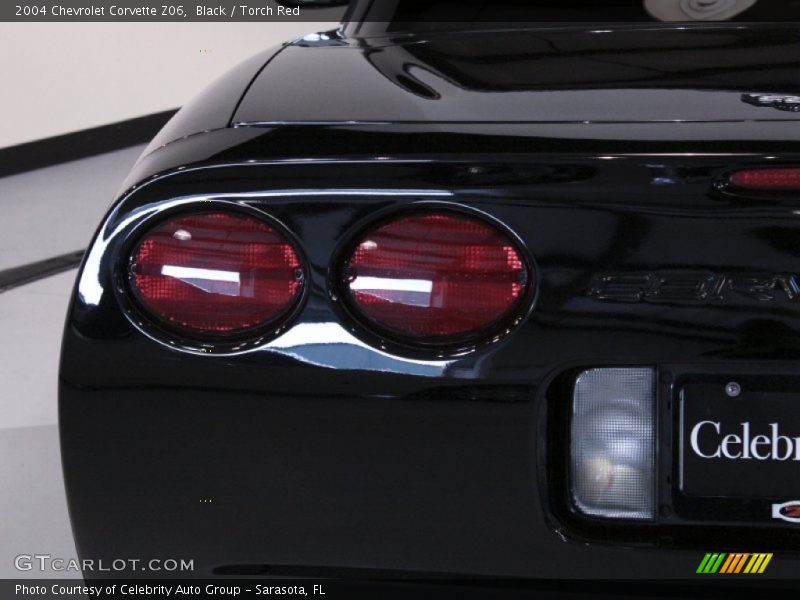 Black / Torch Red 2004 Chevrolet Corvette Z06