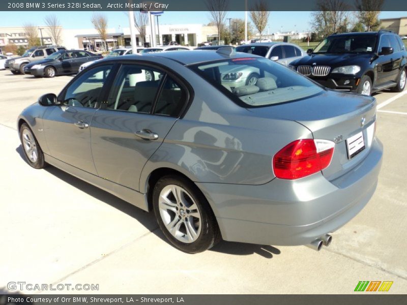 Arctic Metallic / Gray 2008 BMW 3 Series 328i Sedan