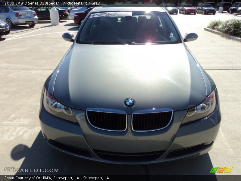 Arctic Metallic / Gray 2008 BMW 3 Series 328i Sedan