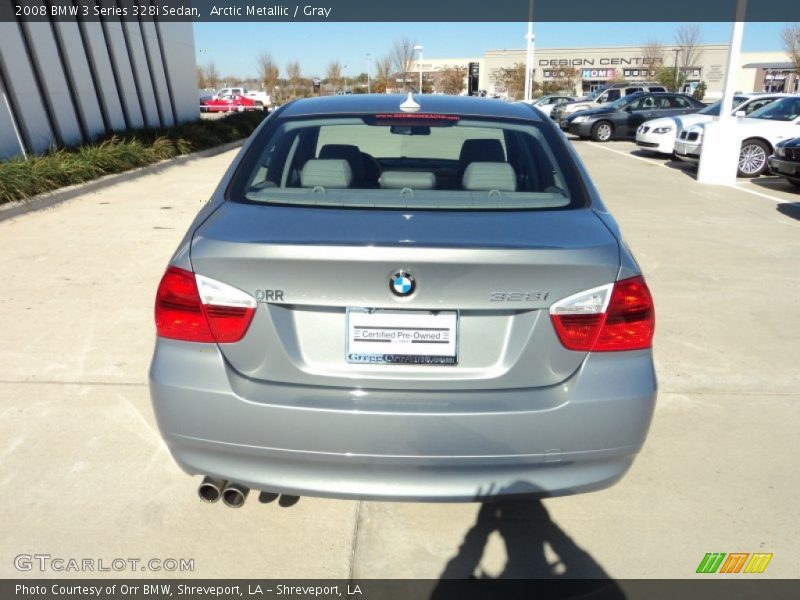 Arctic Metallic / Gray 2008 BMW 3 Series 328i Sedan