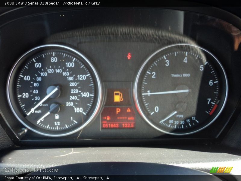 Arctic Metallic / Gray 2008 BMW 3 Series 328i Sedan