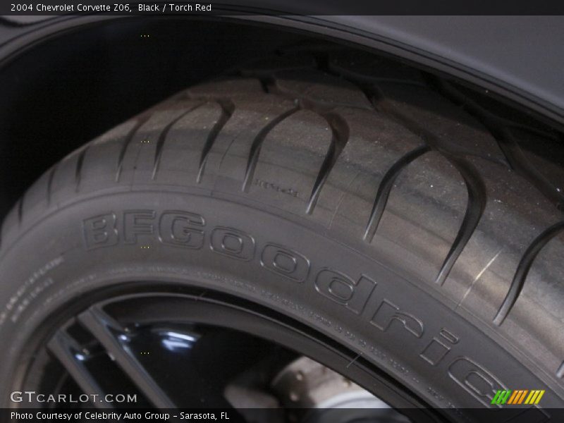 Black / Torch Red 2004 Chevrolet Corvette Z06