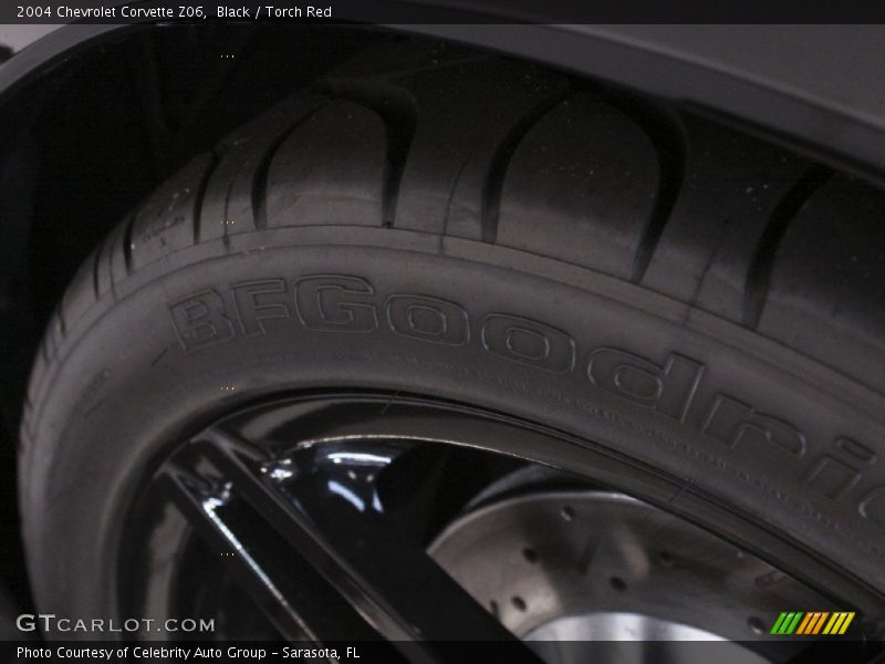 Black / Torch Red 2004 Chevrolet Corvette Z06