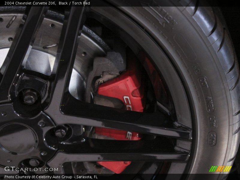 Black / Torch Red 2004 Chevrolet Corvette Z06