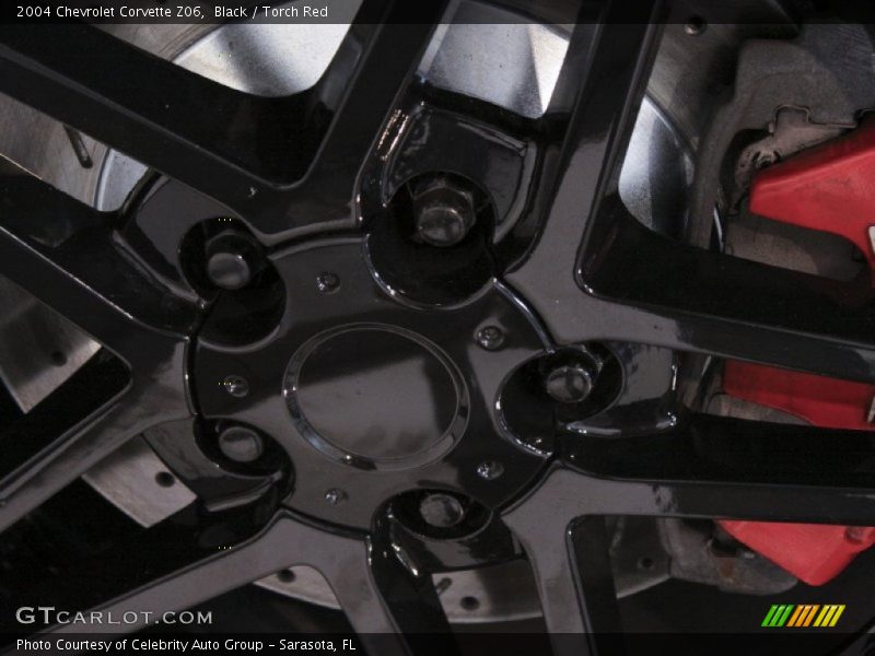 Black / Torch Red 2004 Chevrolet Corvette Z06