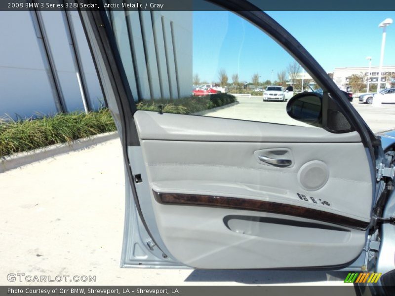 Arctic Metallic / Gray 2008 BMW 3 Series 328i Sedan