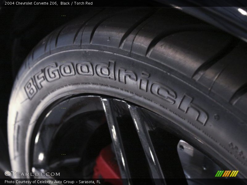 Black / Torch Red 2004 Chevrolet Corvette Z06