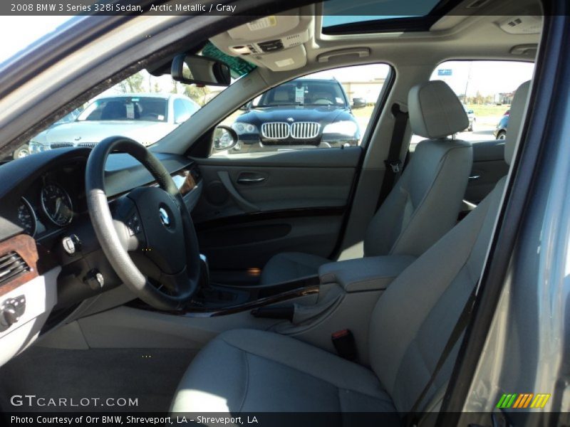 Arctic Metallic / Gray 2008 BMW 3 Series 328i Sedan