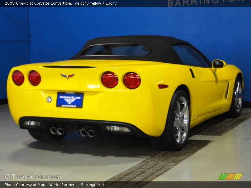 Velocity Yellow / Ebony 2008 Chevrolet Corvette Convertible