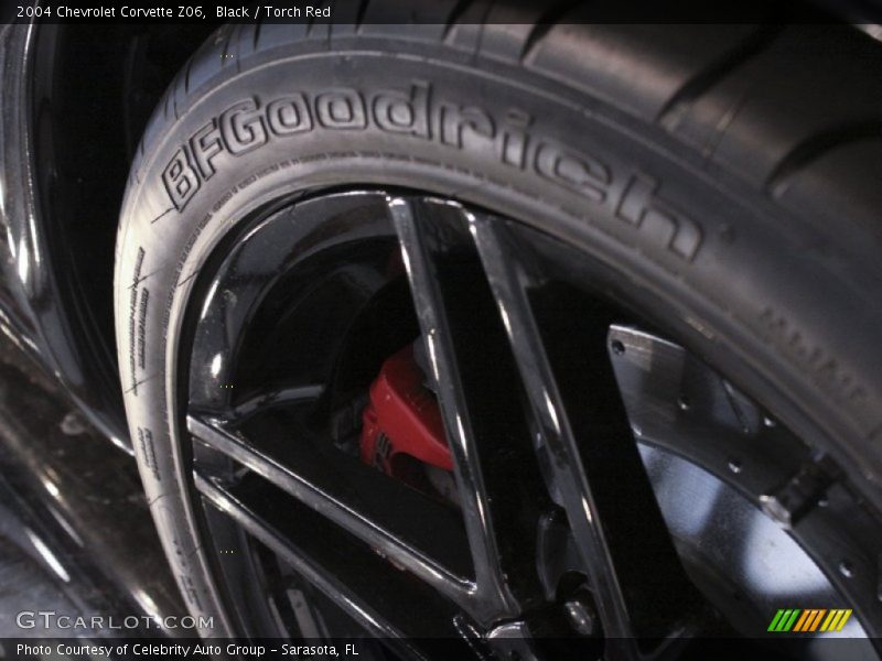 Black / Torch Red 2004 Chevrolet Corvette Z06