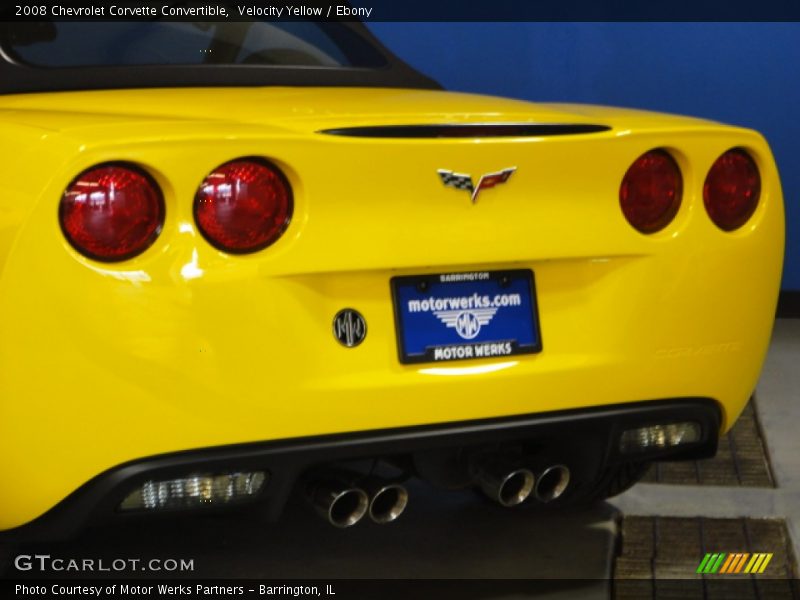 Velocity Yellow / Ebony 2008 Chevrolet Corvette Convertible