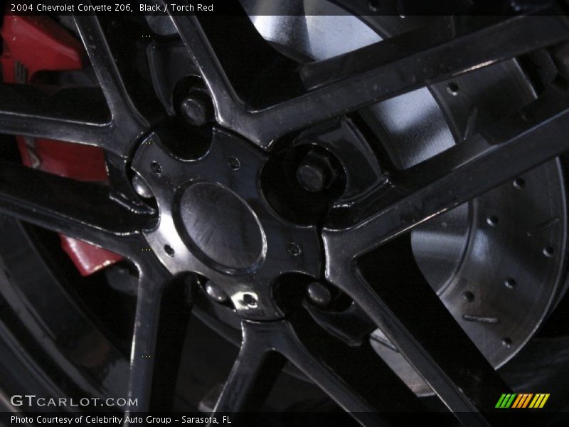 Black / Torch Red 2004 Chevrolet Corvette Z06