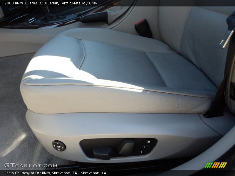 Arctic Metallic / Gray 2008 BMW 3 Series 328i Sedan