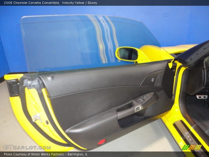 Velocity Yellow / Ebony 2008 Chevrolet Corvette Convertible