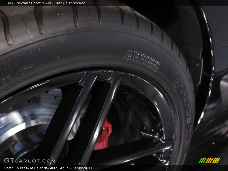 Black / Torch Red 2004 Chevrolet Corvette Z06