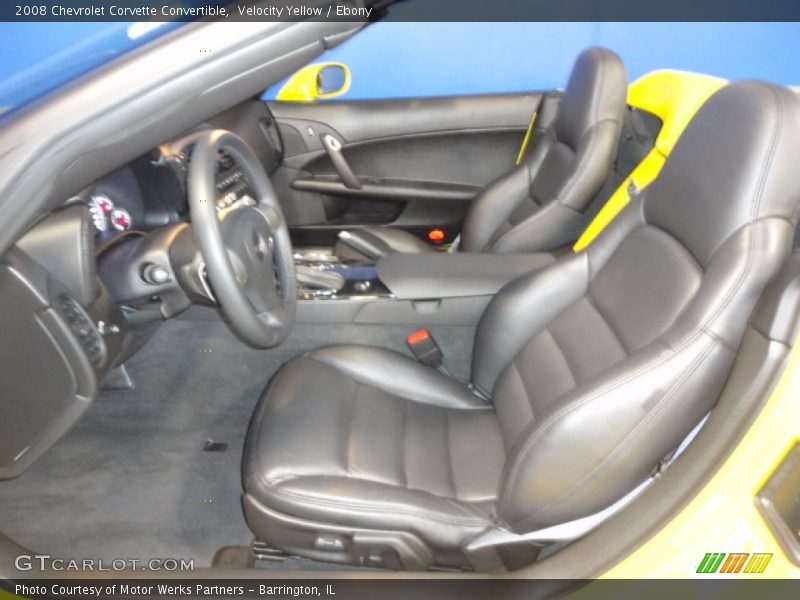  2008 Corvette Convertible Ebony Interior