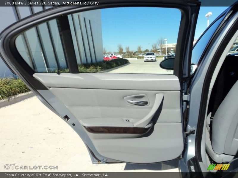 Arctic Metallic / Gray 2008 BMW 3 Series 328i Sedan
