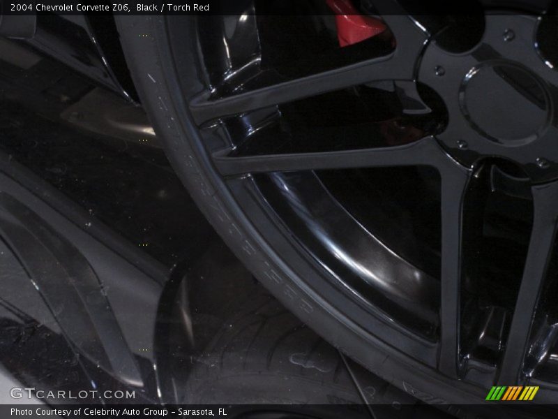 Black / Torch Red 2004 Chevrolet Corvette Z06