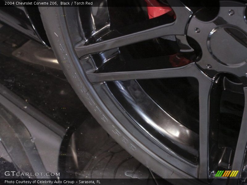 Black / Torch Red 2004 Chevrolet Corvette Z06