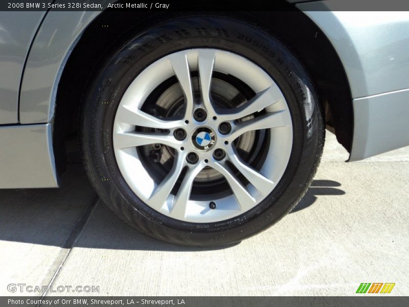 Arctic Metallic / Gray 2008 BMW 3 Series 328i Sedan