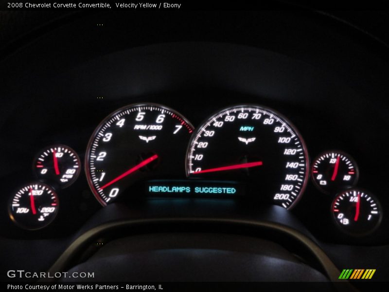  2008 Corvette Convertible Convertible Gauges