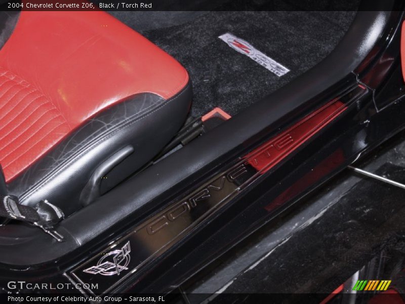 Black / Torch Red 2004 Chevrolet Corvette Z06