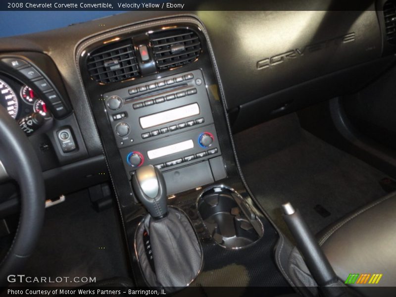 Velocity Yellow / Ebony 2008 Chevrolet Corvette Convertible
