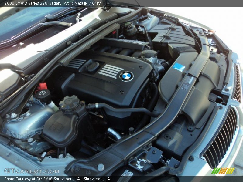 Arctic Metallic / Gray 2008 BMW 3 Series 328i Sedan