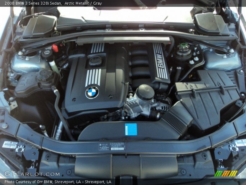 Arctic Metallic / Gray 2008 BMW 3 Series 328i Sedan
