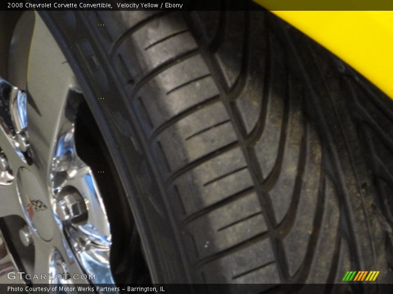 Velocity Yellow / Ebony 2008 Chevrolet Corvette Convertible