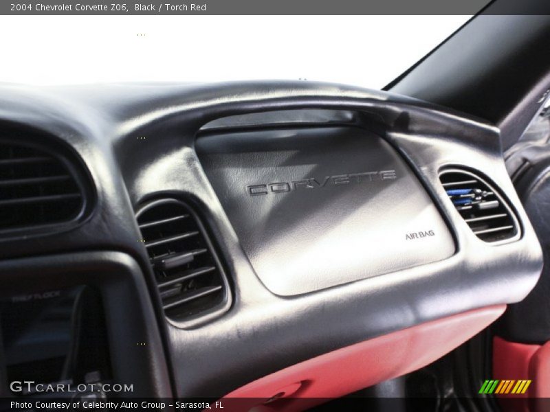 Black / Torch Red 2004 Chevrolet Corvette Z06