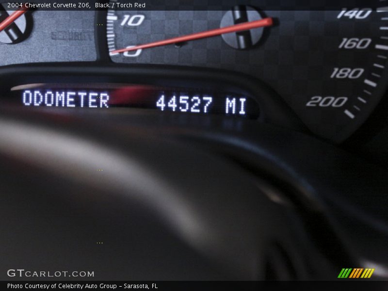 Black / Torch Red 2004 Chevrolet Corvette Z06