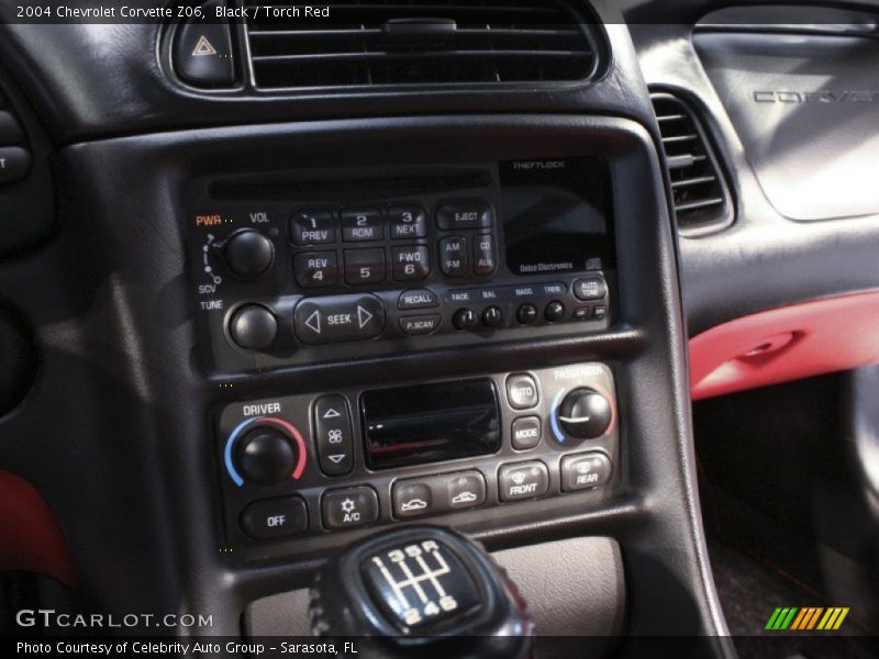 Black / Torch Red 2004 Chevrolet Corvette Z06