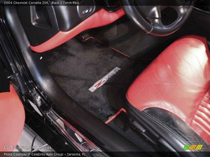 Black / Torch Red 2004 Chevrolet Corvette Z06