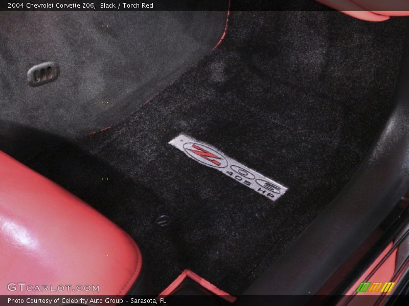Black / Torch Red 2004 Chevrolet Corvette Z06