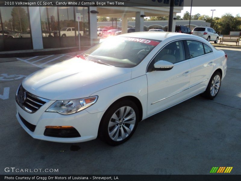 Candy White / Cornsilk Beige Two Tone 2010 Volkswagen CC Sport