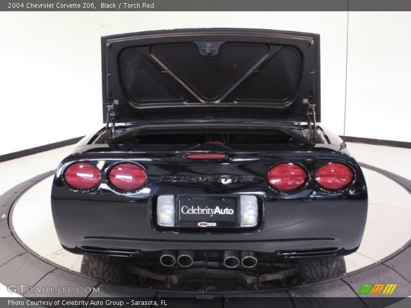Black / Torch Red 2004 Chevrolet Corvette Z06