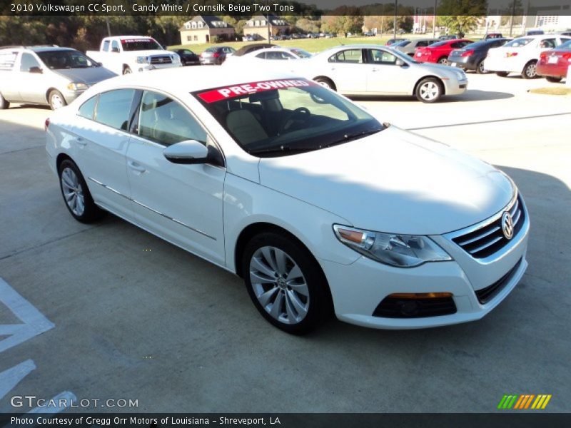 Candy White / Cornsilk Beige Two Tone 2010 Volkswagen CC Sport