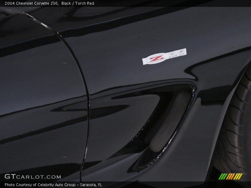Black / Torch Red 2004 Chevrolet Corvette Z06