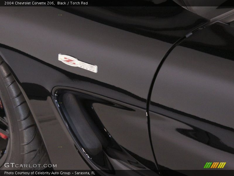 Black / Torch Red 2004 Chevrolet Corvette Z06