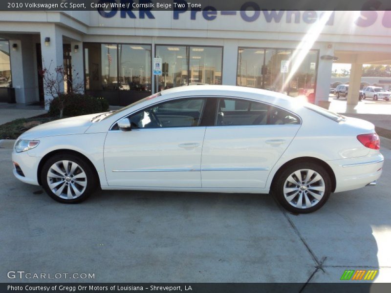 Candy White / Cornsilk Beige Two Tone 2010 Volkswagen CC Sport