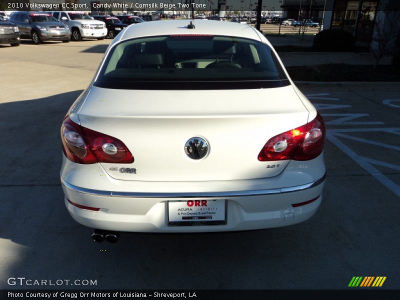 Candy White / Cornsilk Beige Two Tone 2010 Volkswagen CC Sport