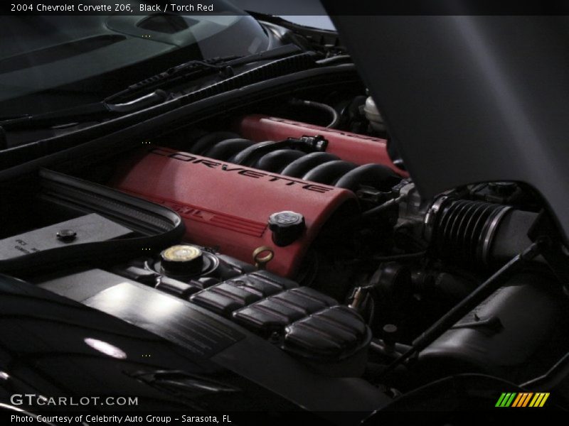 Black / Torch Red 2004 Chevrolet Corvette Z06