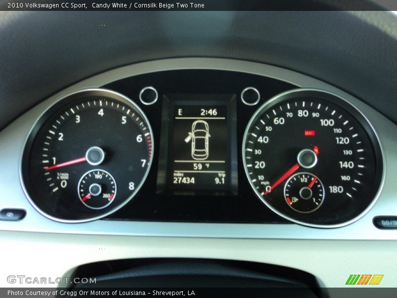 Candy White / Cornsilk Beige Two Tone 2010 Volkswagen CC Sport