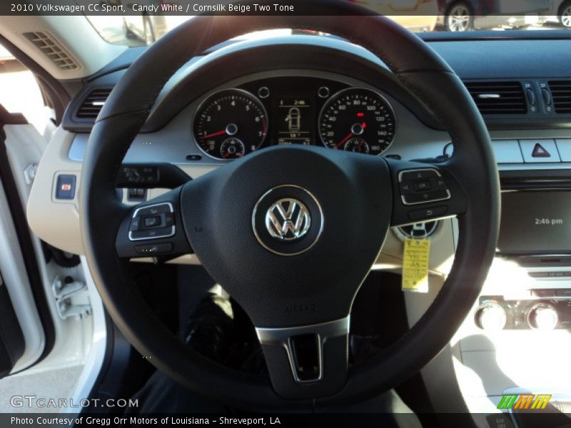 Candy White / Cornsilk Beige Two Tone 2010 Volkswagen CC Sport