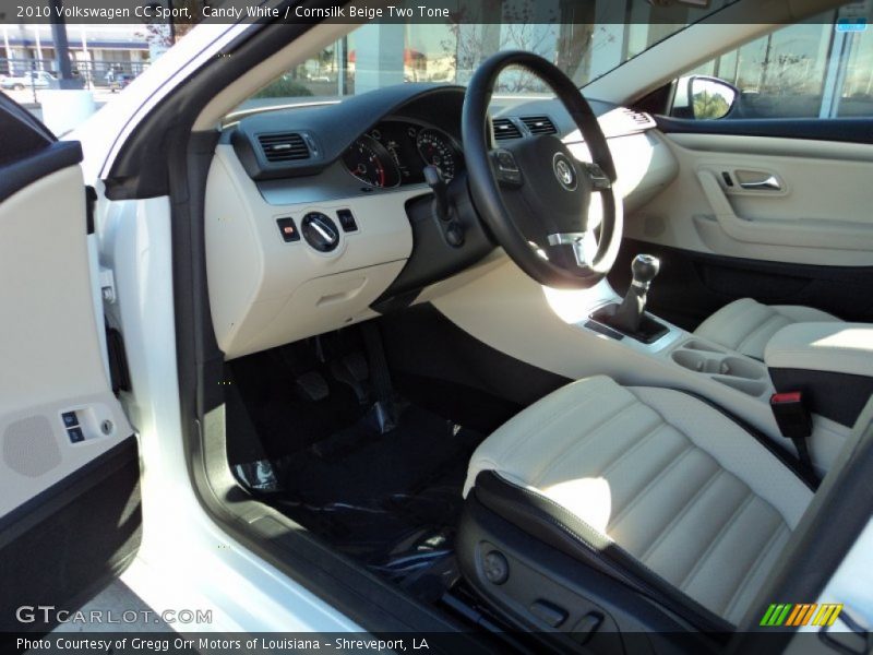 Candy White / Cornsilk Beige Two Tone 2010 Volkswagen CC Sport