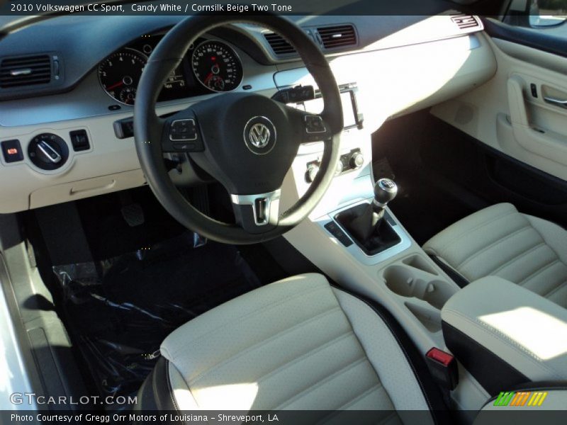 Candy White / Cornsilk Beige Two Tone 2010 Volkswagen CC Sport