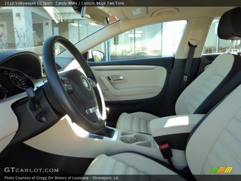 Candy White / Cornsilk Beige Two Tone 2010 Volkswagen CC Sport